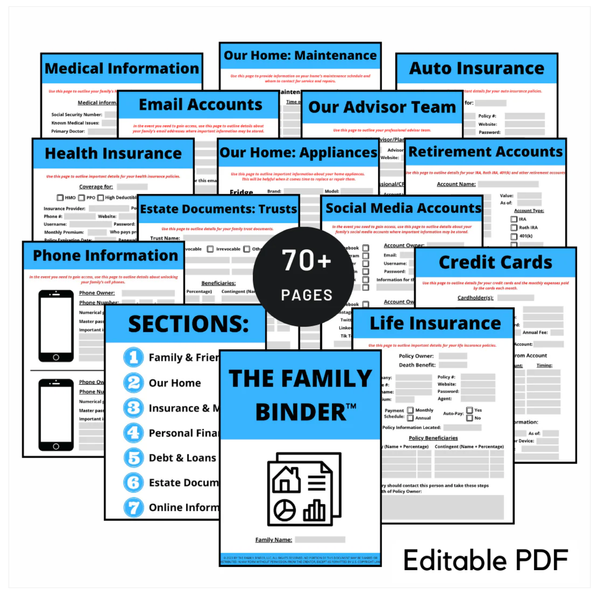 My Personal Journey with Loss: Why Every Family Needs The Family Binder